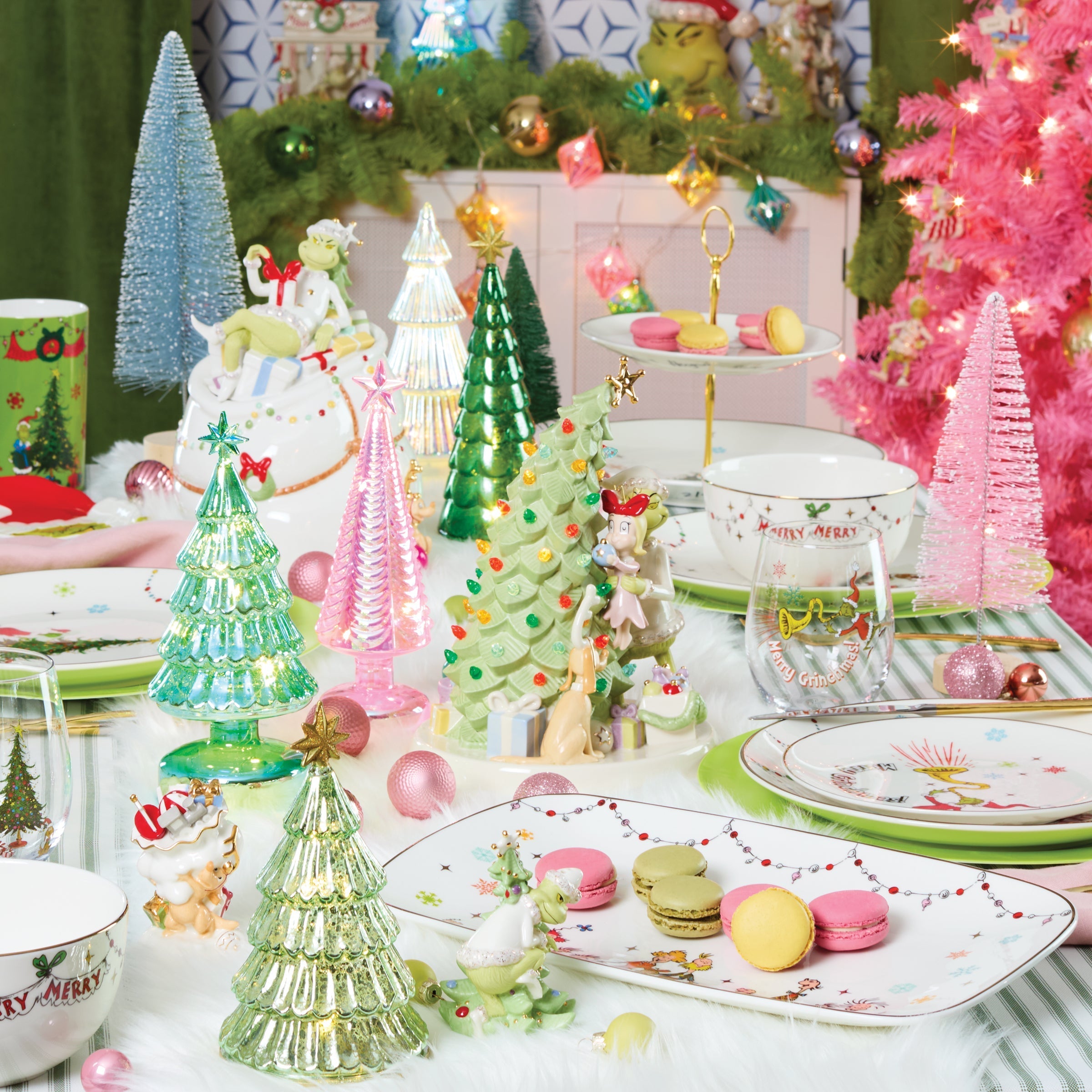 Merry Grinchmas Assorted Accent Plates - Set of 4