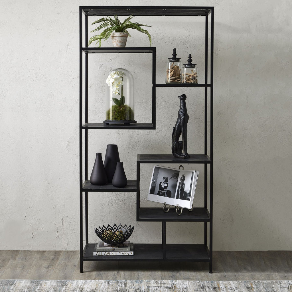 Multi Shelf Unit | Black | 200cm