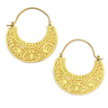 Ornate 22k Gold Vermeil Hoop Earrings from Indonesia - Garden of Eden