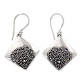 Modern Handcrafted Sterling Silver Earrings - Besakih Garden