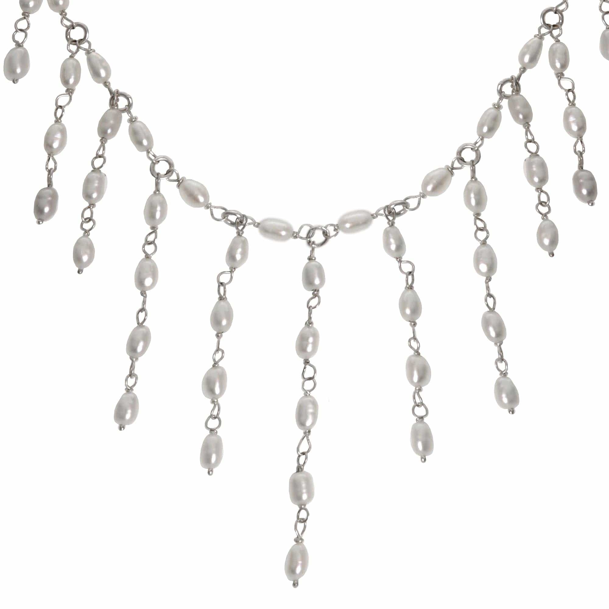 Cultured Pearl Waterfall Necklace from Indonesia - Elegant Princess
