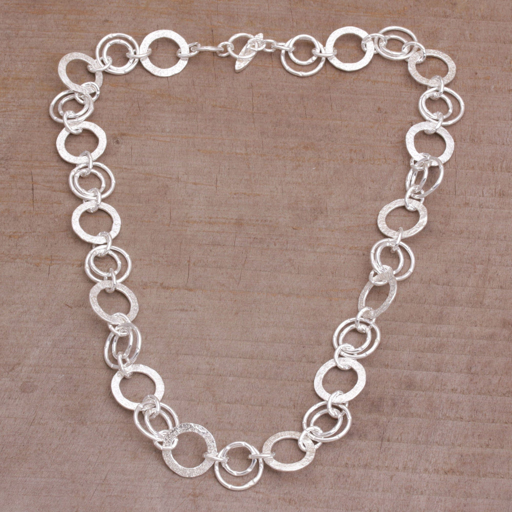 925 Sterling Silver Modern Chain Necklace - Stellar Rings
