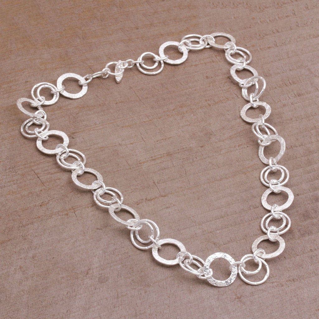 925 Sterling Silver Modern Chain Necklace - Stellar Rings