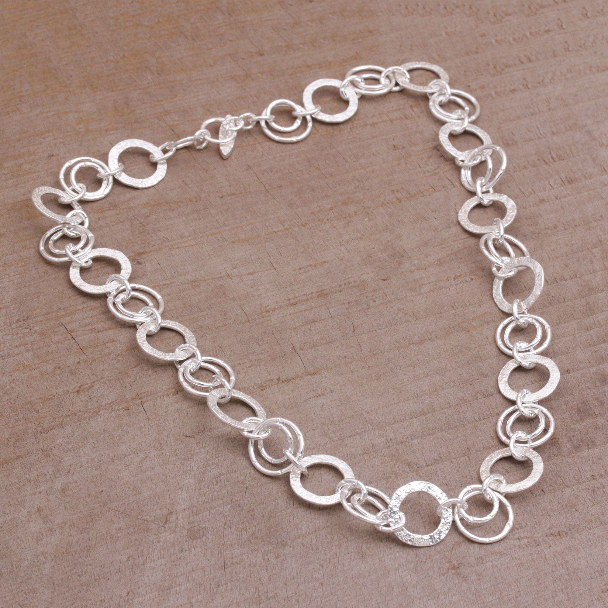 925 Sterling Silver Modern Chain Necklace - Stellar Rings