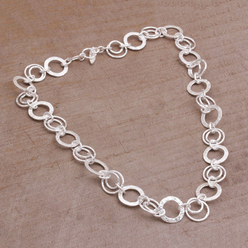 925 Sterling Silver Modern Chain Necklace - Stellar Rings