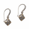 Gold Accented Sterling Silver Dangle Earrings - Denpasar Promise