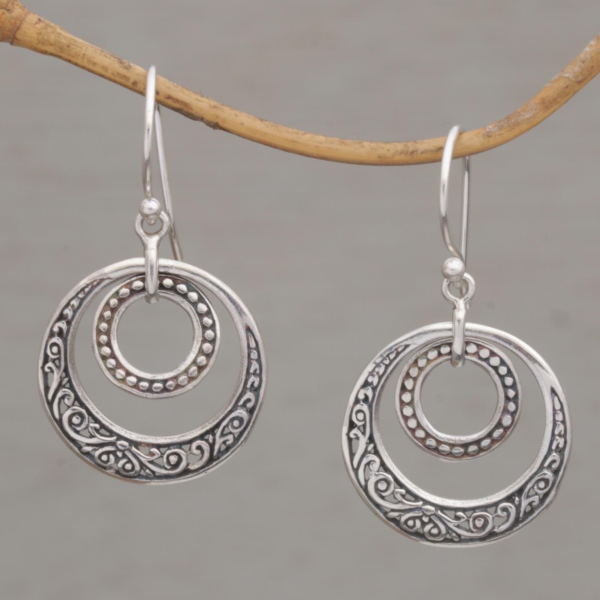 Sterling Silver Dangle Earrings - Dreamy Wanderer