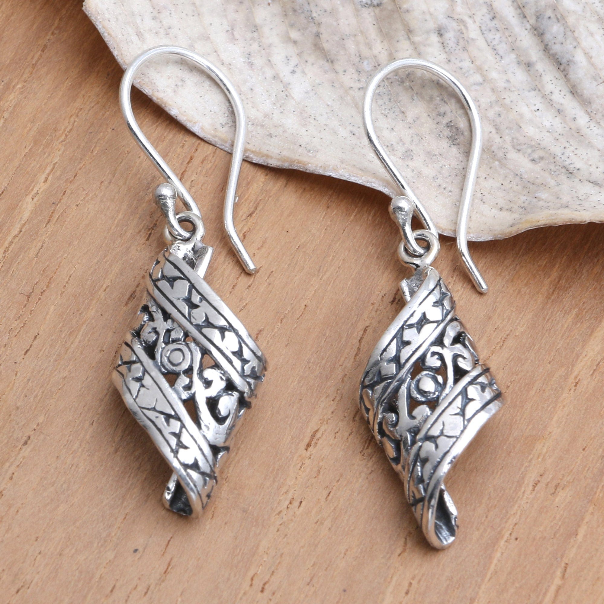 Sterling Silver Dangle Earrings - The Great Curve
