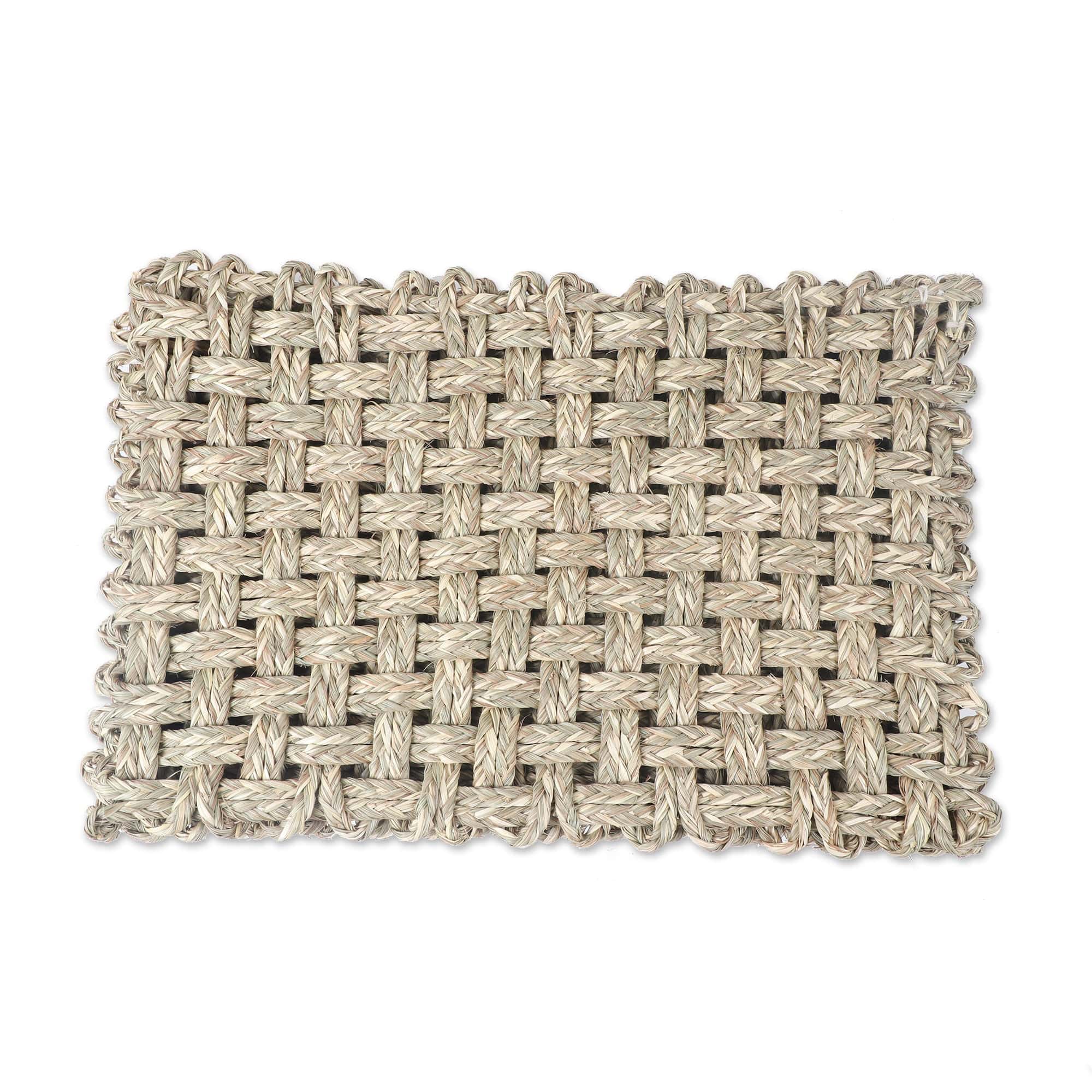 Handcrafted Natural Fiber Placemats from India (Set of 6) - Classic