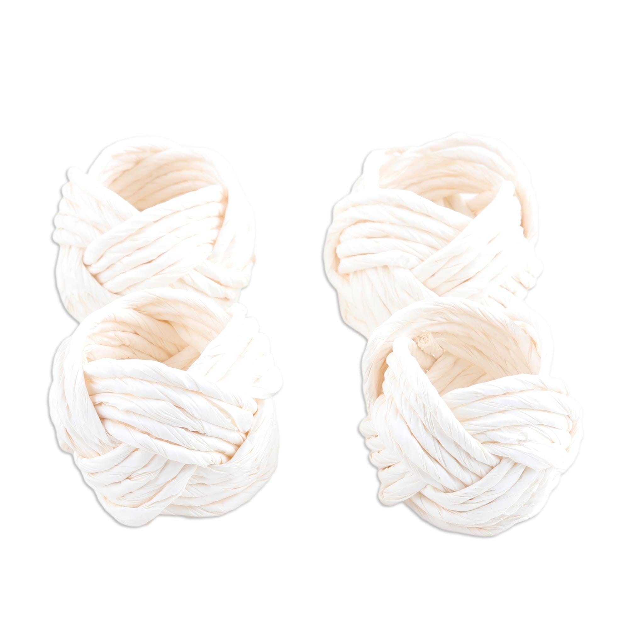 Set of 4 Handcrafted Luminious Napkin Rings from India - Neatly Bright