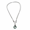 Faceted Green Jade Pendant Necklace from Guatemala - Green Ancestral Treasure