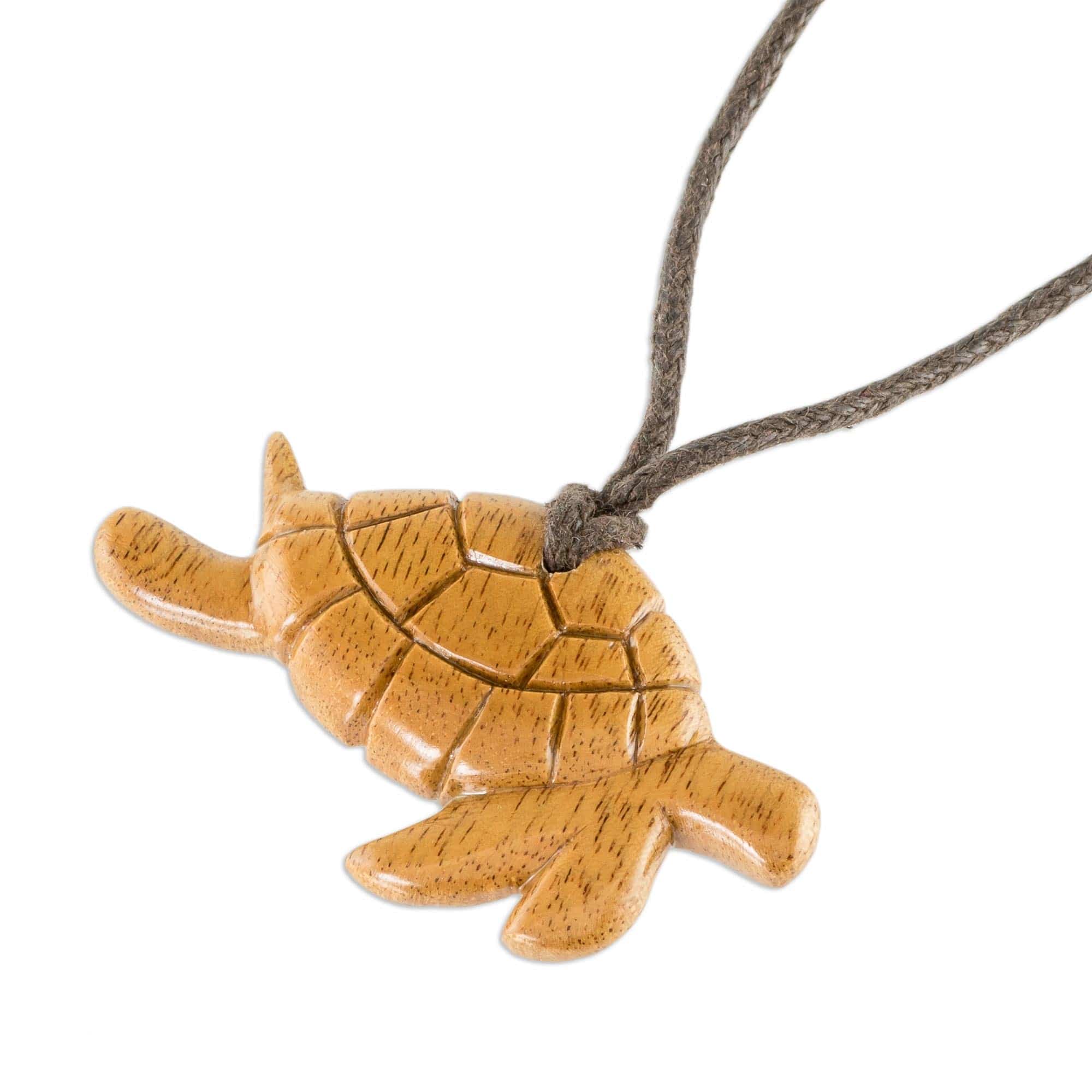 Hand Carved Turtle Necklace - Turtle Time