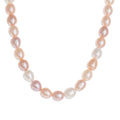Pink and Peach Cultured Pearl Necklace - Rosy Future