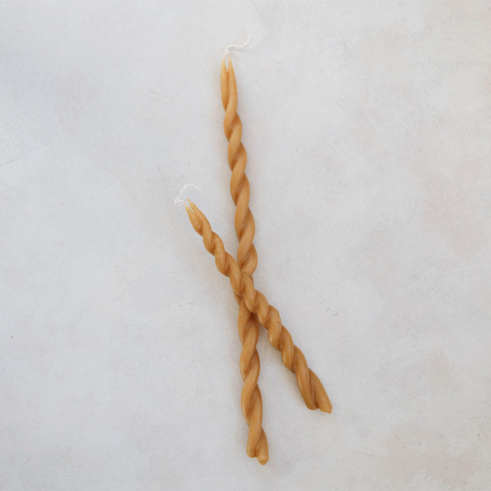 Twisted Beeswax Candle